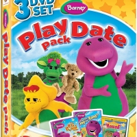 دی وی دی بارنی دایناسور بنفش Barney Play Date Pack همراه سیرک بارنی انگلیسی اسپانیایی