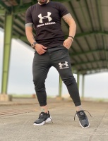 ست تیشرت و اسلش بهاره طرح UNDER ARMOUR مشکی