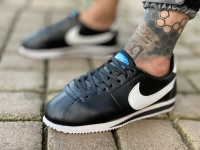 کتونی ست مردانه و زنانه Nike Cortez مشکی سفید