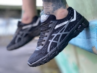 کتونی ASICS مشکی طوسی زیره مشکی