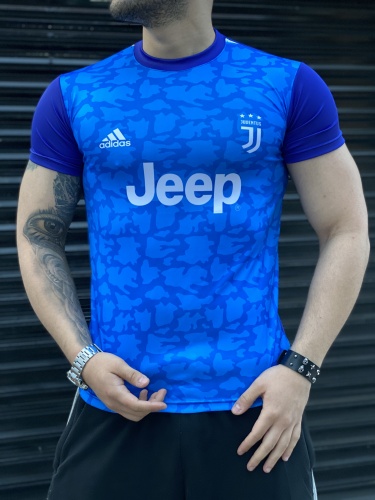 تیشرت ورزشی JUVENTUS چریکی رنگ آبی