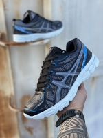 کتونی ASICS مشکی طوسی کف سفید