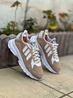 کتونی 3خط Adidas کرم