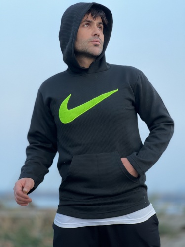 هودی قواره دار کبریتی Nike طوسی تیره فسفری