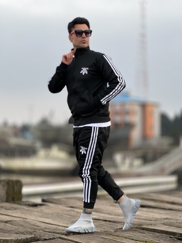 ست سویشرت و اسلش Adidas مشکی