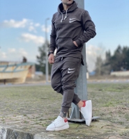 ست هودی و اسلش دو NIKE زیتونی