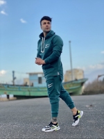 ست هودی و اسلش دو NIKE سبز