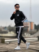 ست سویشرت و اسلش Adidas مشکی