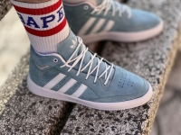 کتونی ساقدار Adidas آبی فیروزه ای