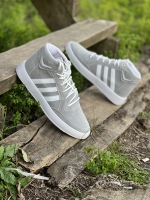 کتونی ساقدار جیر Adidas طوسی