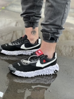 کتونی اسپرت Nike مشکی سفید نایک سفید کف اسفنجی