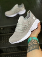 کتونی بافتی سایز بزرگ Adidas طوسی