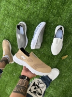 کتونی بافتی سایز بزرگ Skechers نخودی