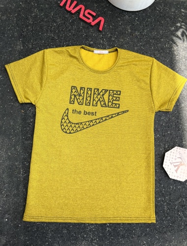 تیشرت آستین کوتاه NEW NIKE BEST خردلی