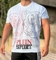 تیشرت آستین کوتاه plein sport آبی روشن