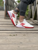 کتونی اسپرت 3خط Adidas سفید قرمز