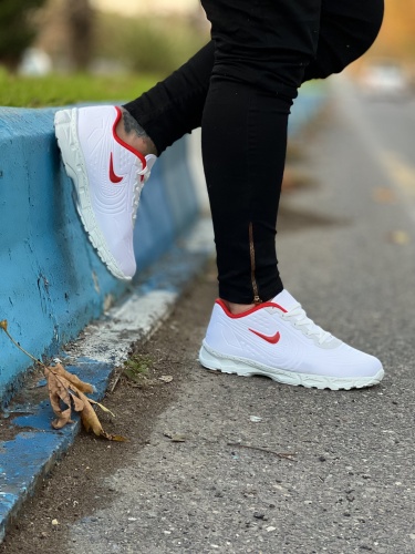 کتونی NIKE سفید قرمز