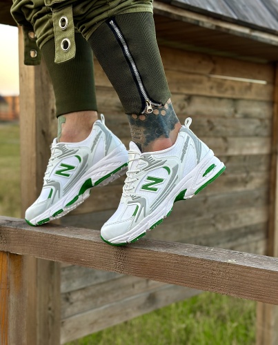 کتونی New Balance ریکه سفید سبز