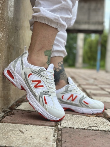 کتونی جدید New Balance ریکه سفید قرمز