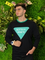 تیشرت آستین بلند bottega veneta مشکی سبز