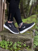 کتونی بافتی NIKE مشکی سفید