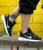 کتونی سایز بزرگ NIKE MAX مشکی فیروزه ای