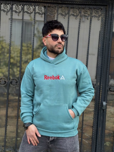 هودی Reebok آبی فیروزه ای