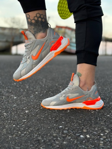 کتونی اسپرت NIKE AIR MAX طوسی نارنجی