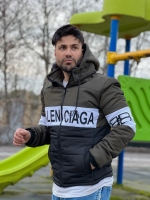 کاپشن بادی BALENCIAGA زیتونی سفید