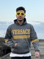 هودی VERSACE طوسی نارنجی