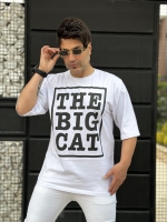 تیشرت آستین کوتاه BIG CAT سفید