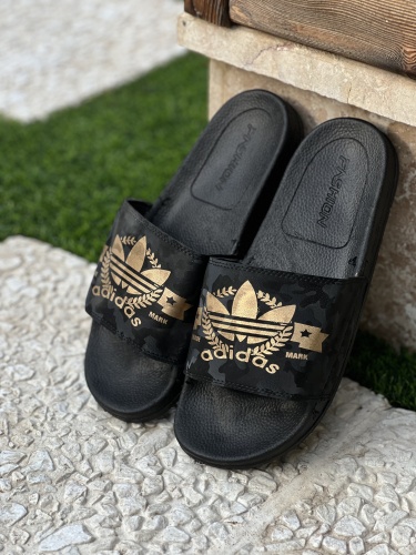 دمپایی ADIDAS مشکی طلایی