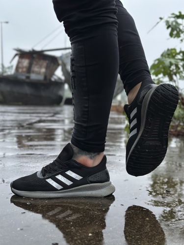 کتونی اسپرت سه خط ADIDAS BETA مشکی طوسی