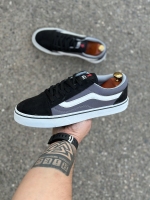 کتونی VANS ALLSTAR طوسی مشکی کف سفید