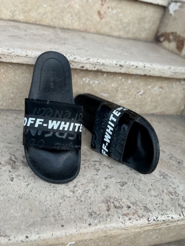 دمپایی OFF-WHITE مشکی سفید