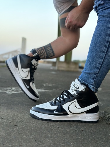 کتونی ساقدار NEW NIKE AIR مشکی سفید