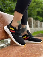 کتونی Adidas Falcon مشکی زرد قرمز