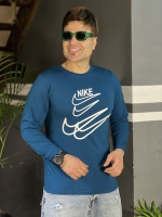 تیشرت آستین بلند NIKE نیلی متالیک