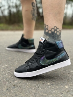 کتونی ساقدار NIKE blazer مشکی هفت رنگ