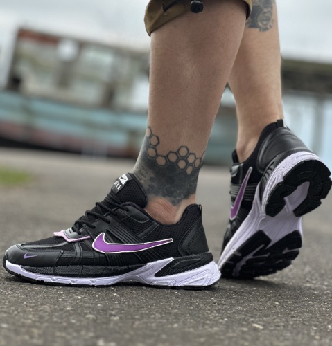 کتونی اسپرت nike air max مشکی بنفش