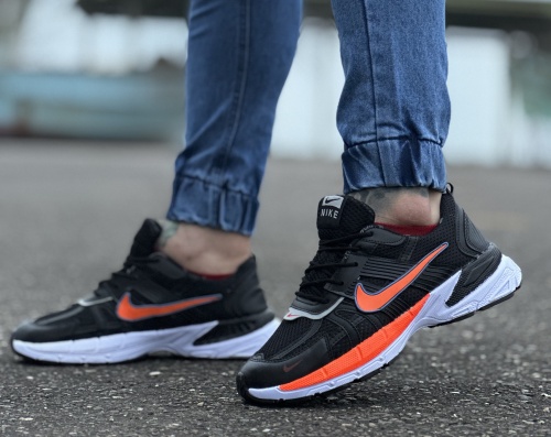 کتونی اسپرت nike air max مشکی نارنجی