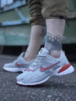 کتونی اسپرت nike air max طوسی قرمز