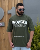 تیشرت آستین کوتاه SNOWGER زیتونی