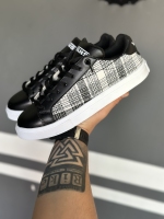 کتونی اسپرت VANS مشکی چهارخانه کف سفید