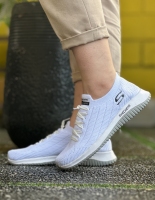 کتونی سایز میانه بندی SKECHERS سفید