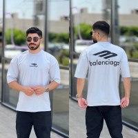 تیشرت آستین سه رب Balenciaga طوسی