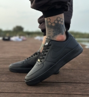 کتونی سایز بزرگ NIKE AIR FORCE مشکی تمام