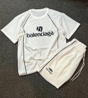 ست تیشرت و شلوارک BALENCIAGA سفید