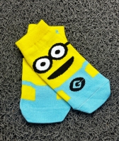 جوراب طرح Minion زرد آبی