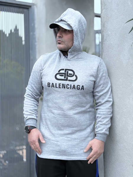 هودی BALENCIAGA طوسی روشن